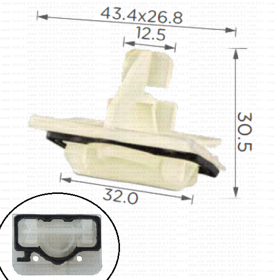 KD1755 Щипка праг под вратите Mercedes