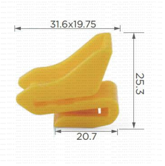 KD1760 Щипка крепеж задна броня Infiniti Nissan