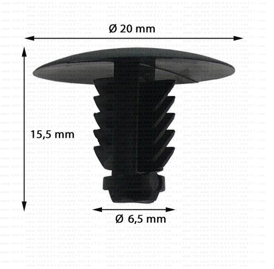 KD1804 Щипка обшивка багажника и капака  Opel