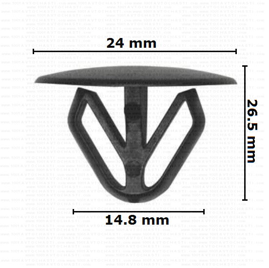 KD1808 Щипка шумоизолация капак и праг за автомобили Lancia