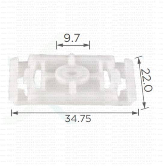 KD1813  Щипка лайстна врата за автомобили Audi 100