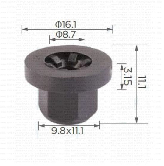 KD1851  Гайка PVC за Mini Cooper
