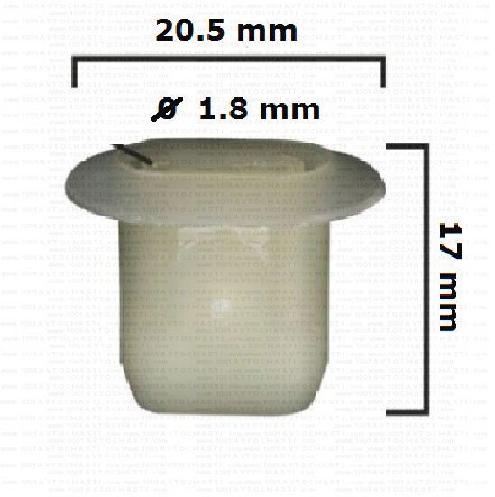 KD1866  Щипка  броня кора багажник степенка Opel