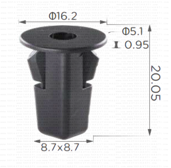 KD1890 Втулка основа крепеж Kia