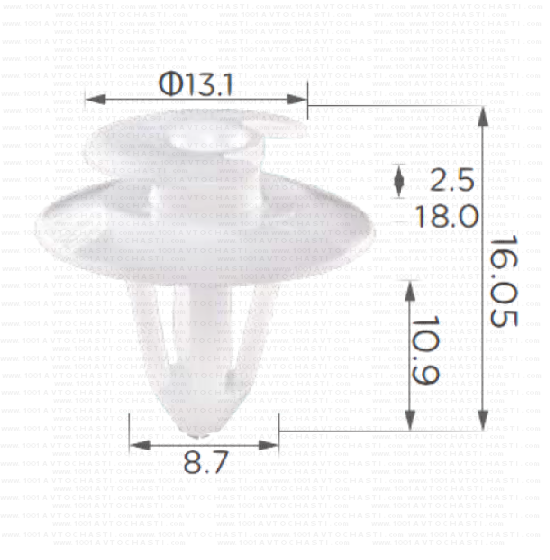KD1903 Щипка панел врата VW