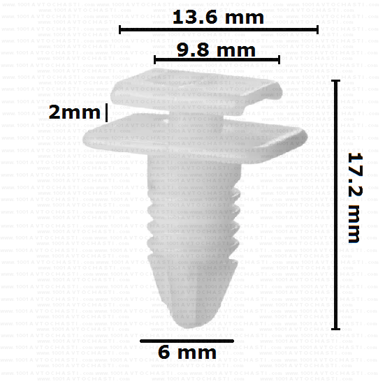 KD1917 Щипка лайстна врата за Peugeot