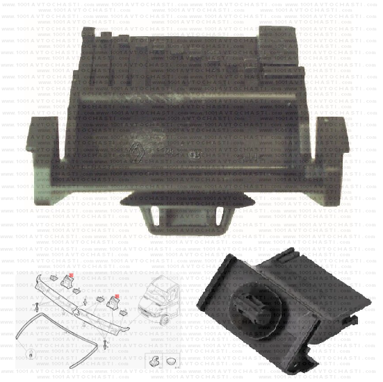 KD1989 Щипка монтаж на стъкло Iveco Daily