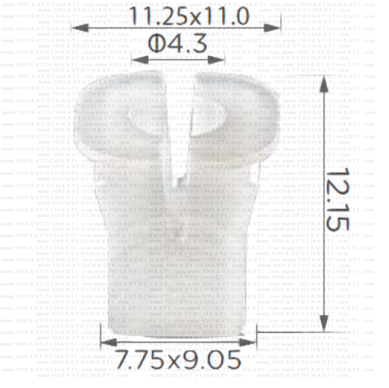 KD2027 Щипка крепеж основа винт Opel