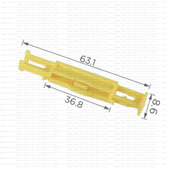 KD2028 Щипка водобранна лайстна Peugeot