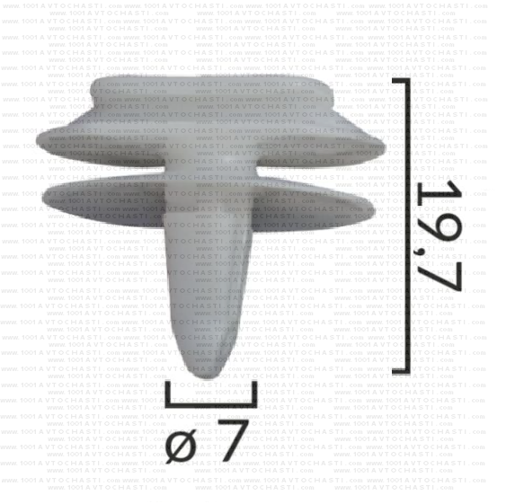 KD2042 Щипка странични лайстни Volvo