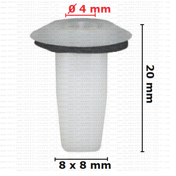 KD2047 Щипка основа винт за задна броня Mercedes