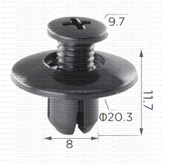 KD2063 Щипка за багажник двигателния отсек капаци Toyota