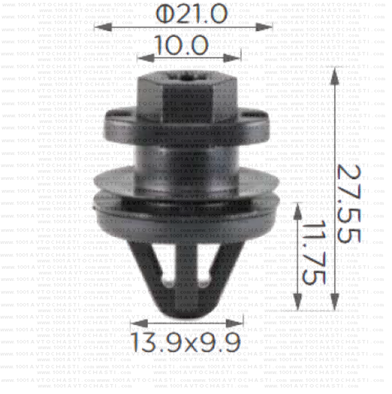 KD2072 Щипка крепеж кора врата VW