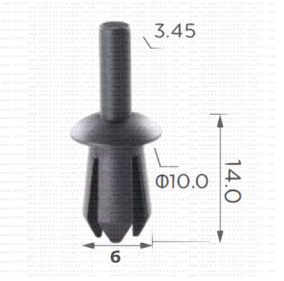 KD2086 Щипка крепеж подкалник табло VW