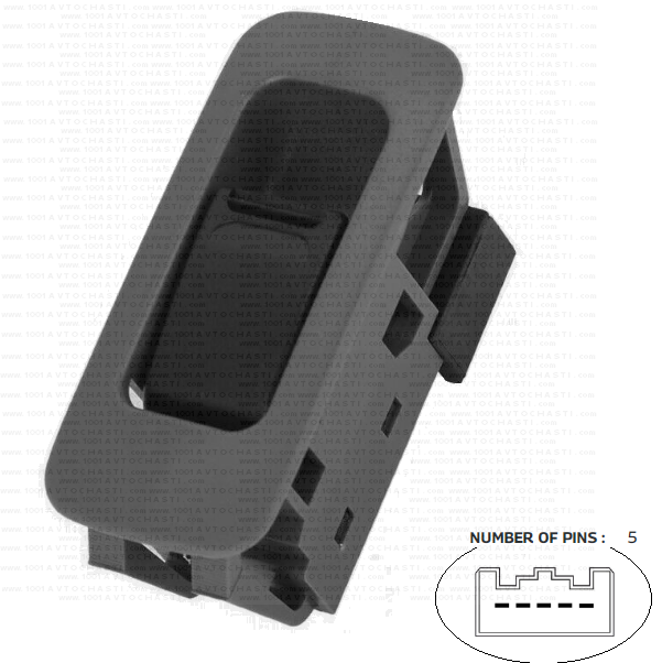 VAN-1007 Бутон за управление електрически стъкла Suzuki Grand Vitara