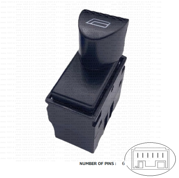 VAN-208 Бутон за управление електрически стъкла за автомобили Fiat Albea Palio