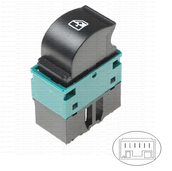 VAN-222 Бутон за управление електрически стъкла за автомобили Lancia Musa