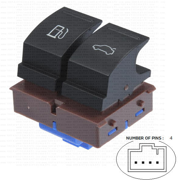 VAN-2402 Бутон за управление резервоар и багажник за автомобили VW Passat B6 CC EOS
