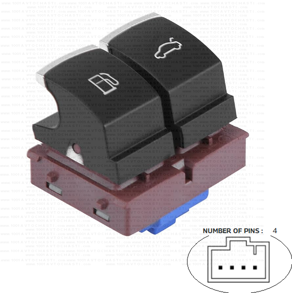 VAN-2402C Бутон за управление резервоар и багажник за автомобили VW Passat B6 CC EOS
