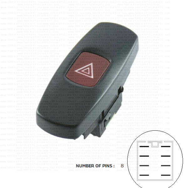 VAN-283 Бутон аварийни светлини за автомобили Fiat Brava Bravo Marea