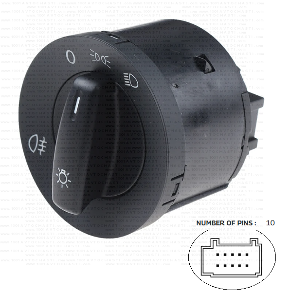 VAN-462 Kлюч главни светлини за автомобили VW Golf 5 6 Plus Passat Caddy Jetta Tiguan Transporter T5 Touran