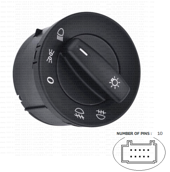 VAN-462A Kлюч главни светлини за автомобили Seat Alhambra