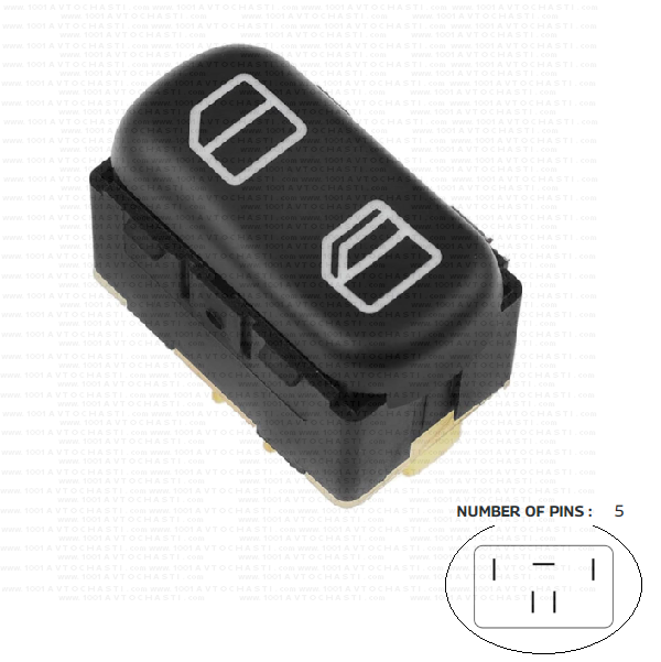 VAN-530 Бутон за управление електрически стъкла за автомобили Mercedes Sprinter Vaneo