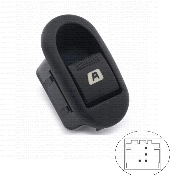 VAN-615 Бутони за управление електрически стъкла за Peugeot 1007