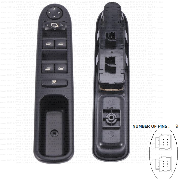 VAN-616 Панел бутони електрически стъкла за автомобили Peugeot 307 и 407