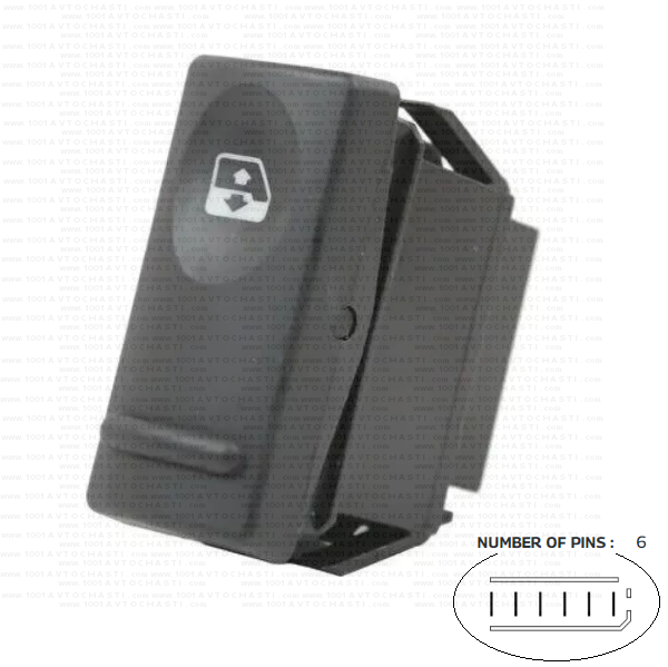 VAN-703 Бутон за управление електрически стъкла за Renault R19