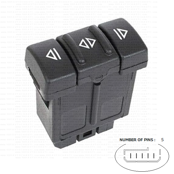 VAN-704 Панел бутони електрически стъкла за автомобили Renault 19