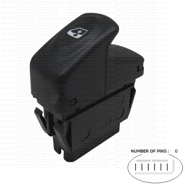 VAN-706 Бутони електрически стъкла за Renault Clio 2 Megan 1 Kangoo 1