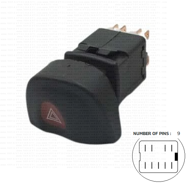 VAN-754 Бутон аварийни светрлини за Renault Megane 1