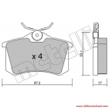 V2201001CXP Накладки задни 17mm за автомобил Citroen Picaso oт 1999