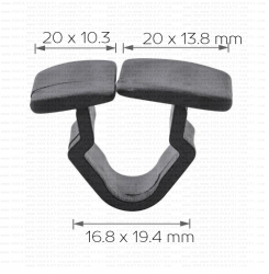 Щипка шумоизолация преден капак за автомобил Seat | каталожен No:  KD1167