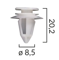 KD1576 Щипка лайстни панели врата праговете Ford Mercedes Mini Cooper Volvo.